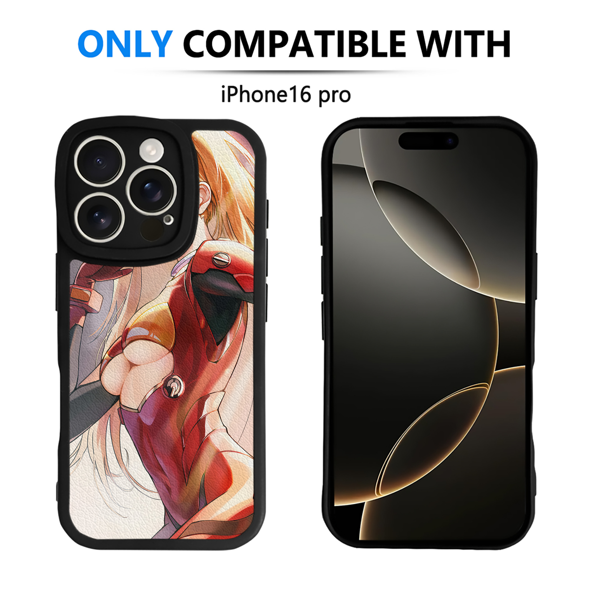 （画像用） EVA 新世紀エヴァンゲリオン 【iPhone 16シリーズ対応】シリコンスマホケース（レザー調） 材質：シリコン